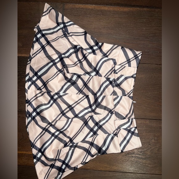 Tan Halter Top and Pleated Skirt Set - Picture 5 of 6